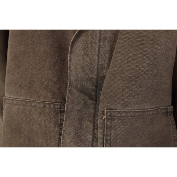 Vtg Y2K 2000 Carhartt Mens 2XL Arctic Quilted Detroit Jacket Brown Canvas USA - Picture 7 of 16